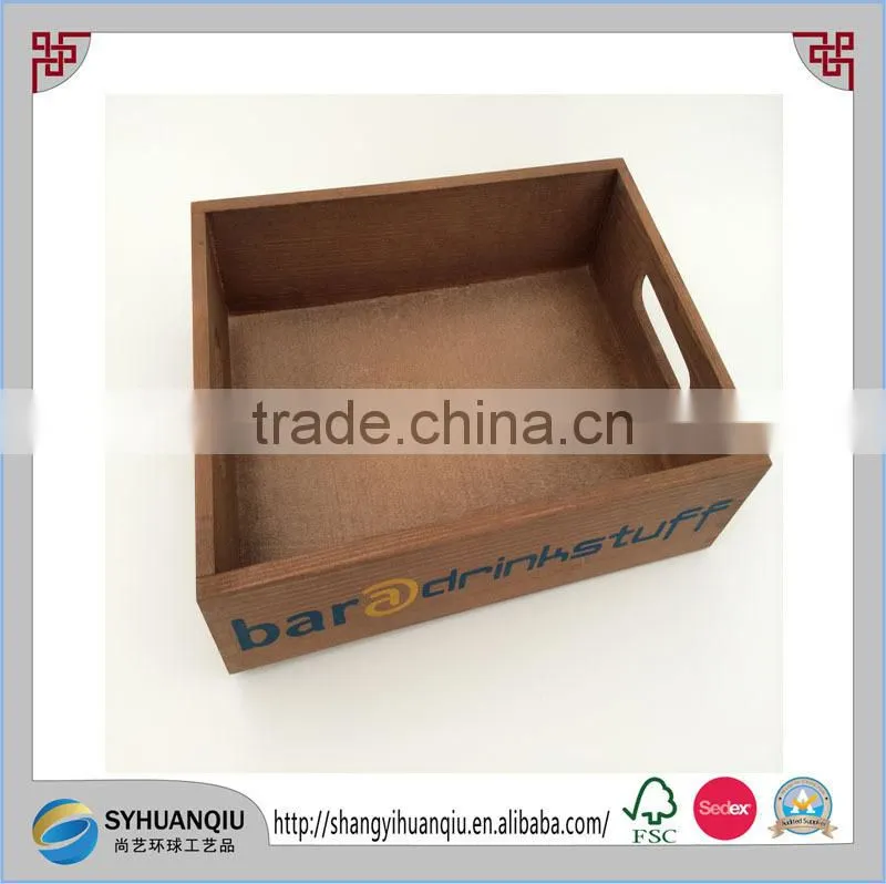 Solid wooden candy display storage box with transparent lid