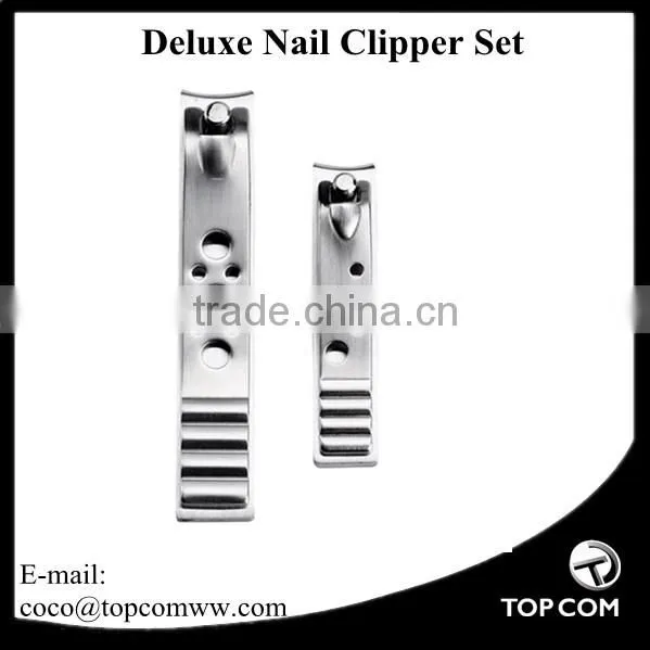 4-Piece Stainless Steel Travel Nail Clippers, Large Nail Clippers+Small Nail Clippers