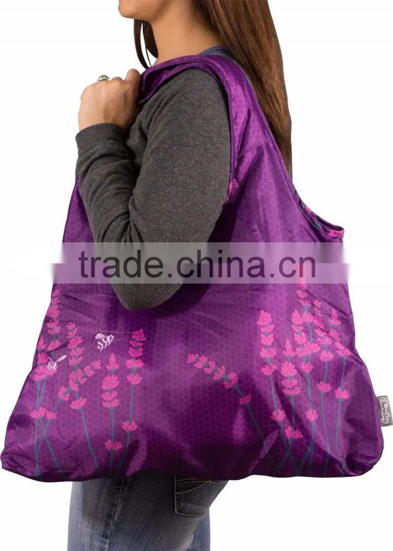 Promotional Foldable Shopping shoulder Reusable Recycle supermarket bags