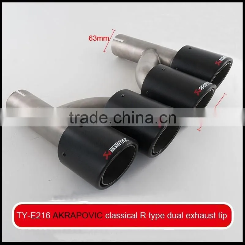auto exhaust tip carbon fiber akrapovic
