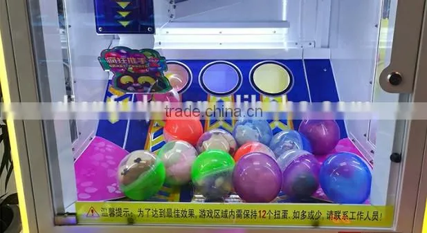 Coin operated Crazy Pusher Capsule Game Vending Machine For Sale