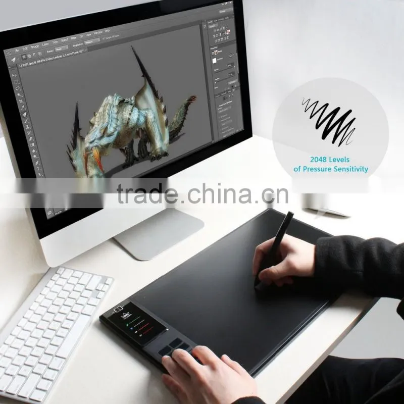 Huion Giano Wireless Graphic Drawing Tablet with 13.8-by-8.6 Inch Huge Work Surface and 8GB MicroSD Card - WH1409