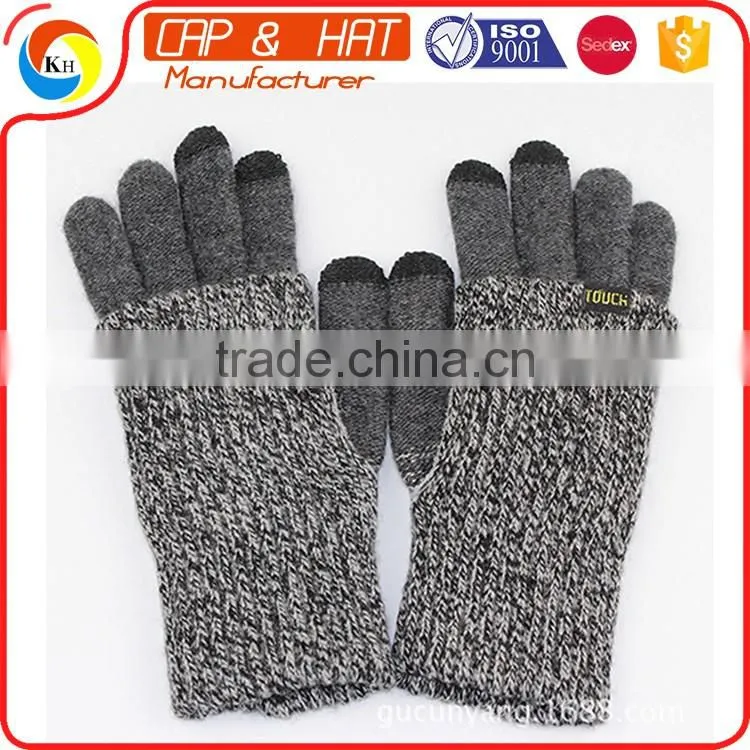 Fashion Multifunction Knitted Winter Screen Touch Gloves for smartphones two-piece suit