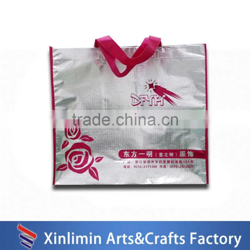 new high quality fashion custom fabric shopping bag