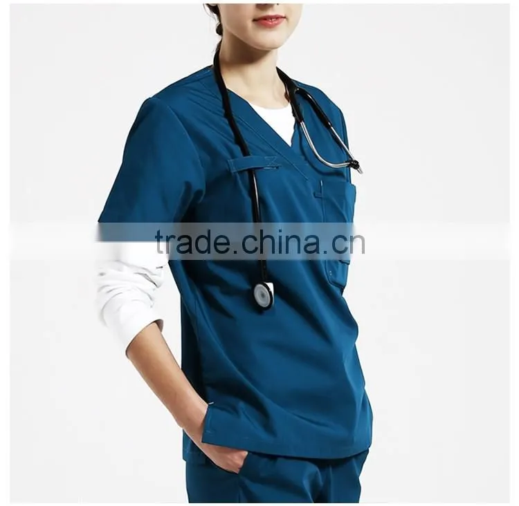 Nurse Uniform cheap New Medical Uniforms Scrub Top