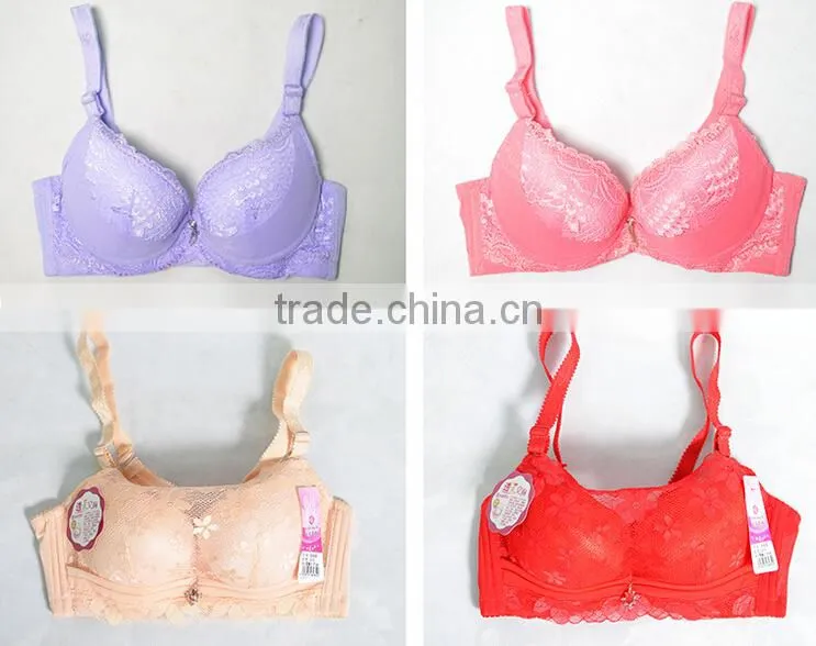 GZY sexy and comfortable Cheap nylon/spandex colored bra