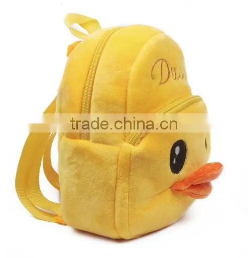 2015 Backpacks with animals cute duck cartoon school bags cheap things to sell