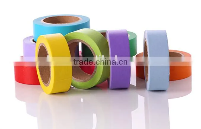 Solid Colorful Washi Deco Planner Tape