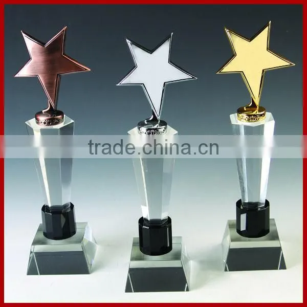 crystal star paper weight Age of the baby souvenirs
