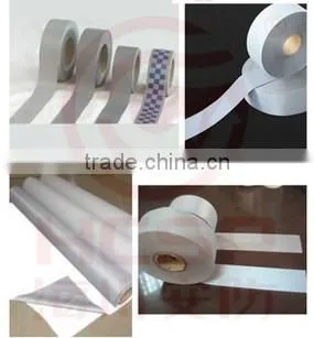 50 times washable gray silver Reflective Fabric tape for work clothing or clothes garments