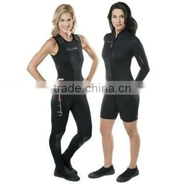 Women's neoprene surfing wetsuit girl