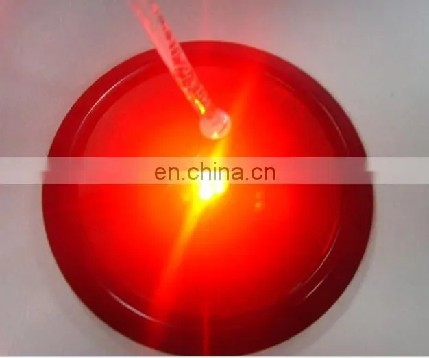 60*3mm yellow led color change led light pad for bottle