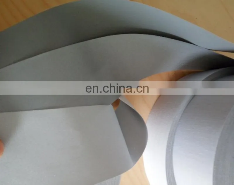 High Visibility Silver Polyester Reflective Clear Material Fabric Tape