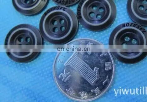 CLASSIC BLACK CLOTH BUTTON HOT SALES 15.5MM BAG BUTTON FASHION WORDS PRINTED BUTTON