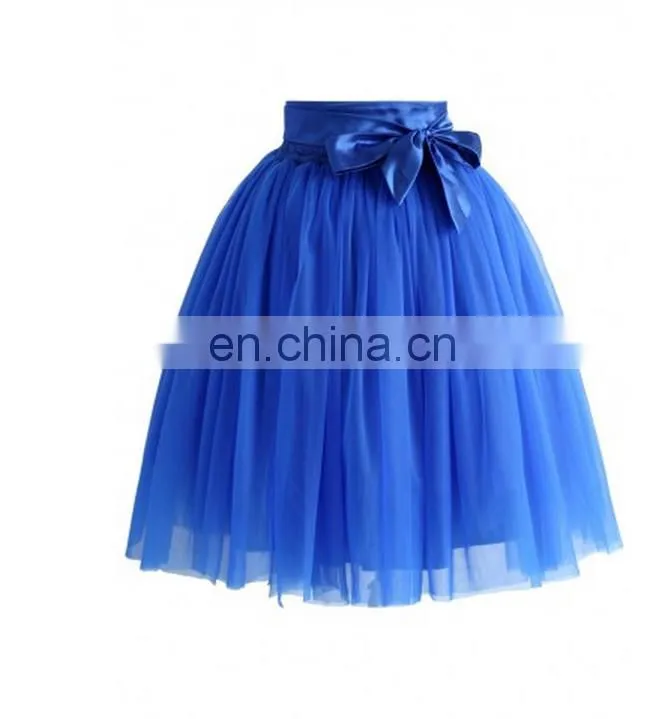 Tulle Skirt in Sapphire Blue