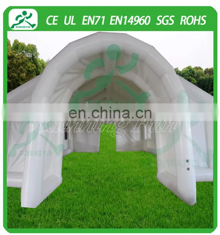 Custom design air sealed white inflatable tent