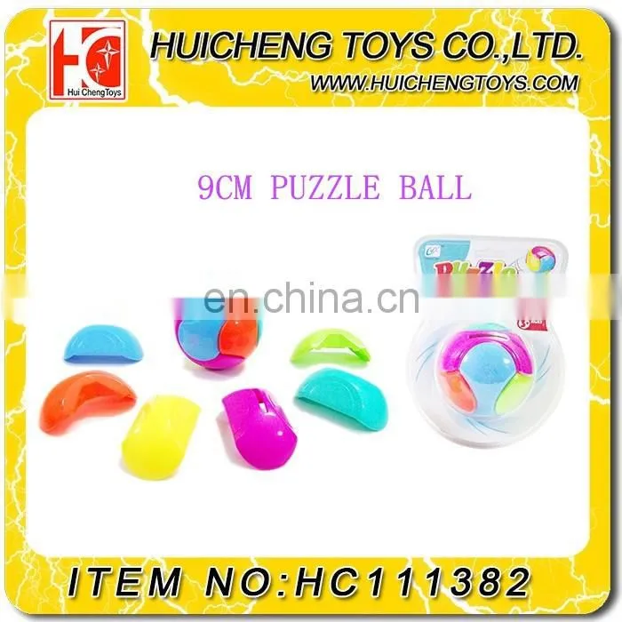 7PCS block juggling assembled 12.5CM flashing light glow music jumping ball promotion toys EN71