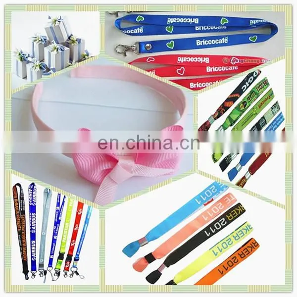 Woven jacquard ribbon wholesale satin gym ribbon wrist strap