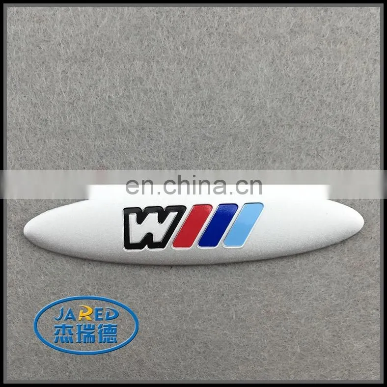 Engraved logo aluminum metal label with 3M adhesive