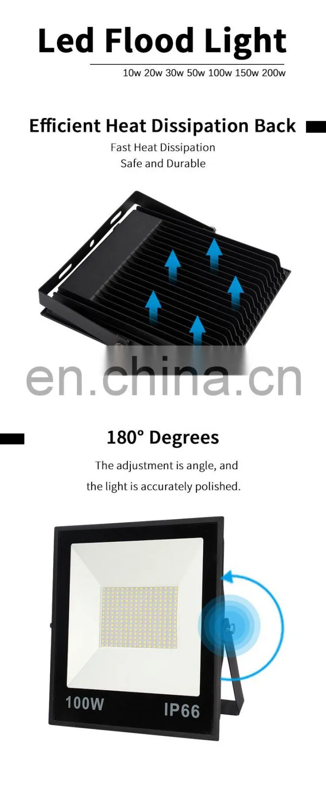 Faner new products high lumen nature light ip65 waterproof 200 watt led flood light