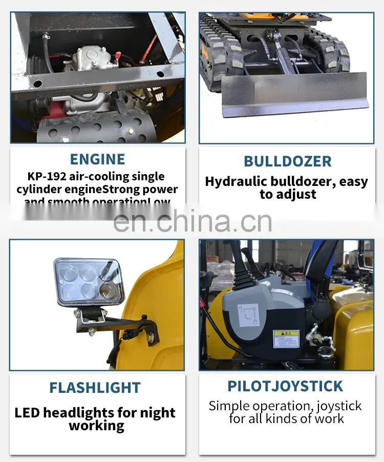 China Best Quality Cheap Price Mini Digger Excavator 0.9ton