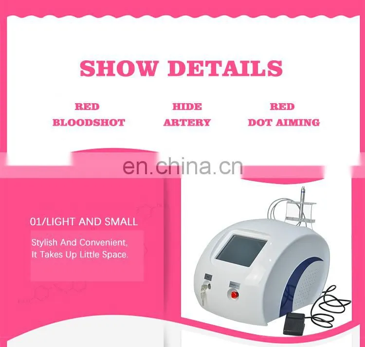 Portable spider veins vascular removal machine for salon use