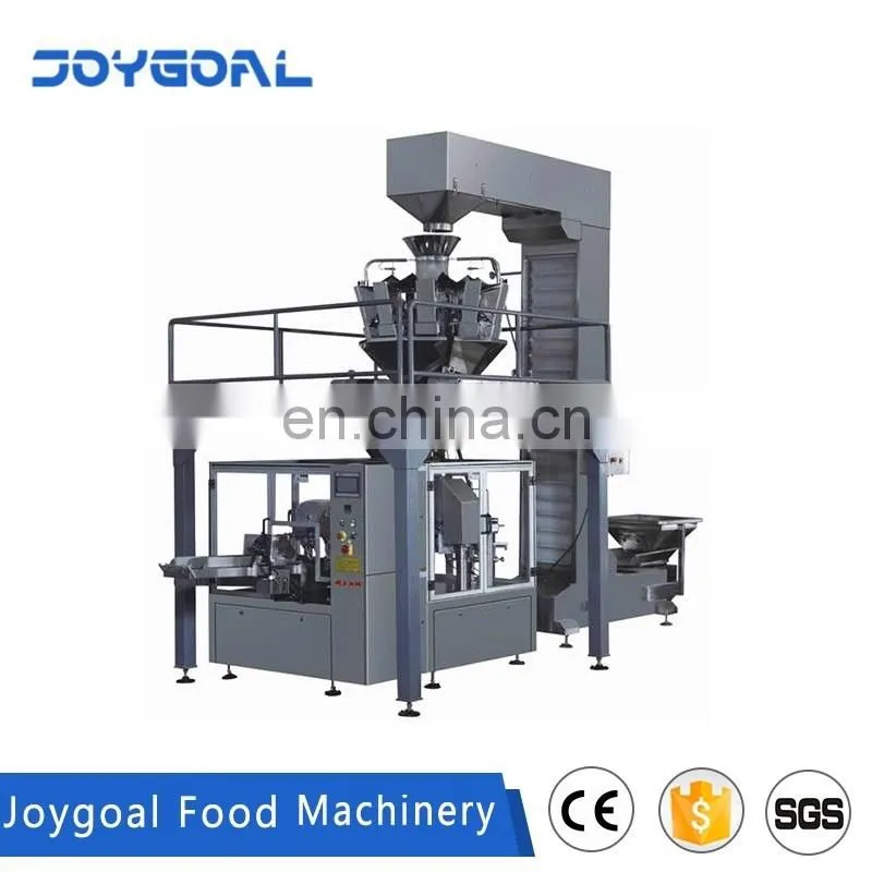 JOYGOAL high quality automatic rotary plastic bag pouch filling sealing packing machine for liquid powder or granule