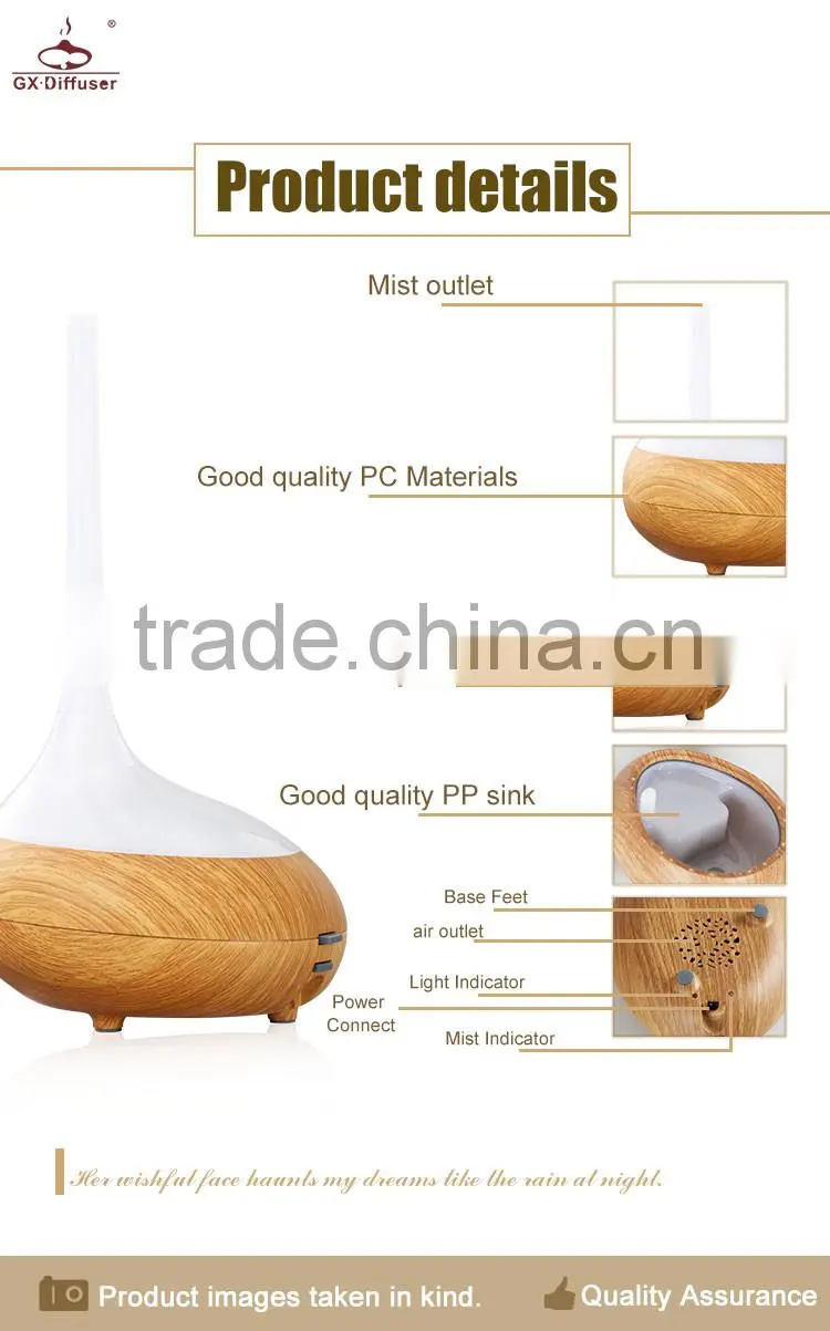 GX DIFFUSER GX-05K-1wholesale mini electric ultrasonic spa mist essential oil aromatherapy diffuser