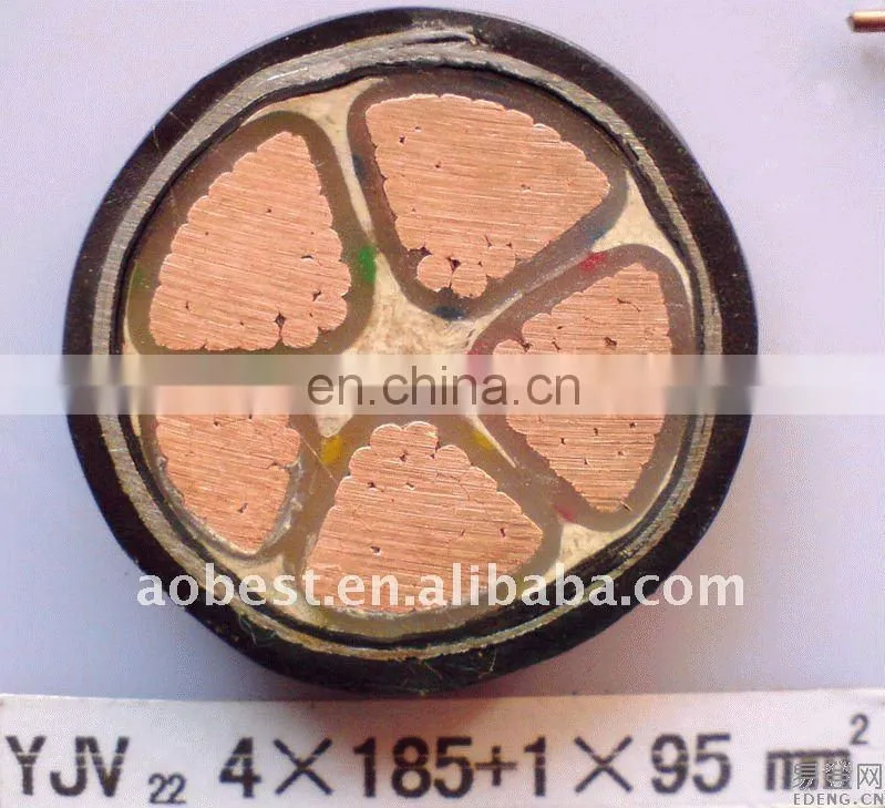 4*185mm2+95mm2copper core XLPE flexible cable
