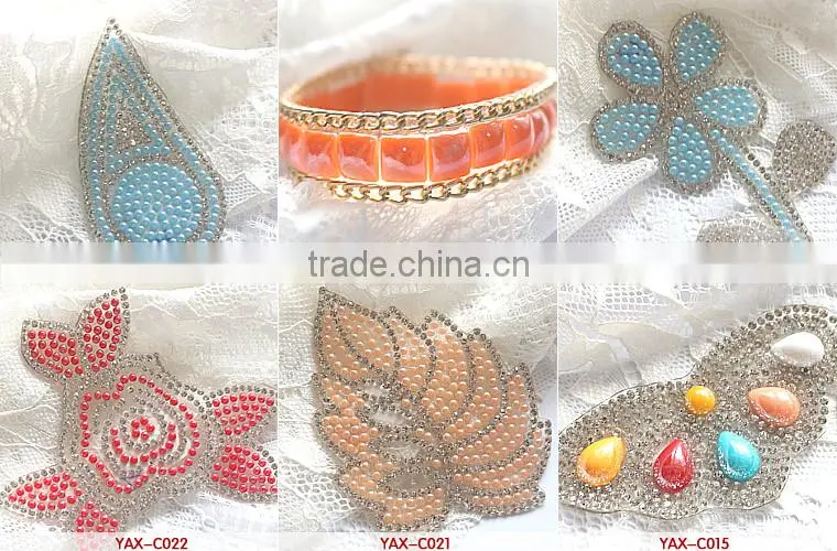 0116L Wholesale rhinestone applique iron on,rhinestone iron on applique,iron on rhinestone appliques