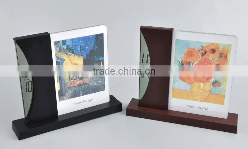 photo frame digital table clock