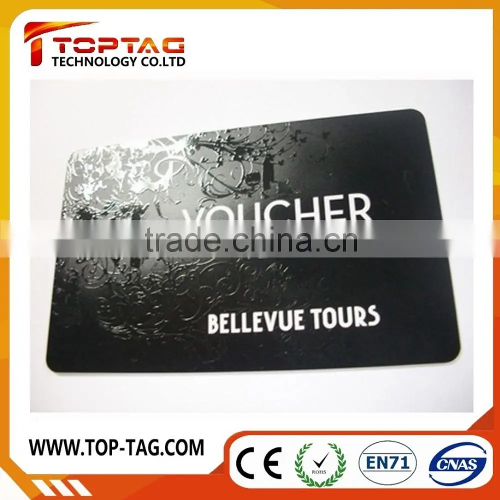 PVC plastic cards with UV printing / UV coating