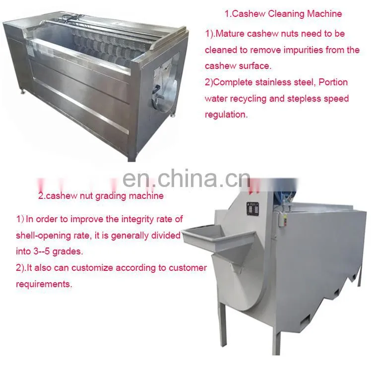 Automatic Chickpea cashew nut plant dehulling shelling processing machine
