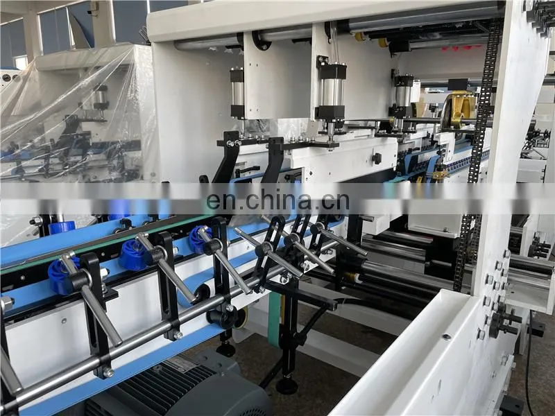 UFG600AG Automatic Pre-fold crash Lock Bottom Folder Gluer, fried chicken packaging box folding gluing machine