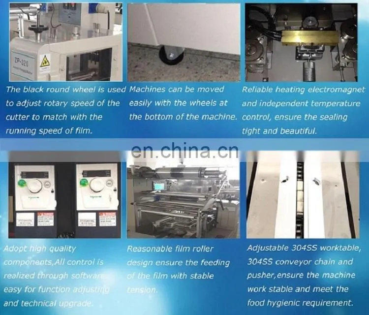 RD-BM-508S High Speed Automatic Moon Cake Bread Packaging Machine Automatic Bag Forming Filling Sealing Machine Bag Making