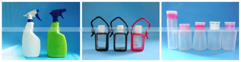 White cylinder PET bottle with big dust cap,White cosmetic skin care PET spray bottle