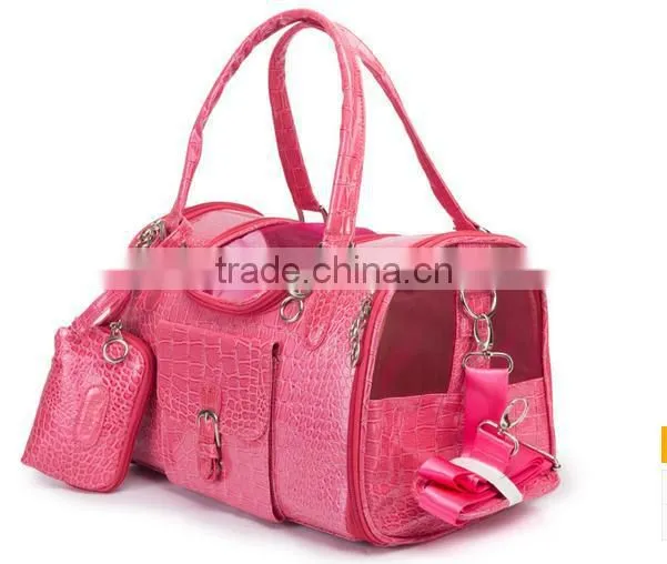 PU pet sling carrier bag set