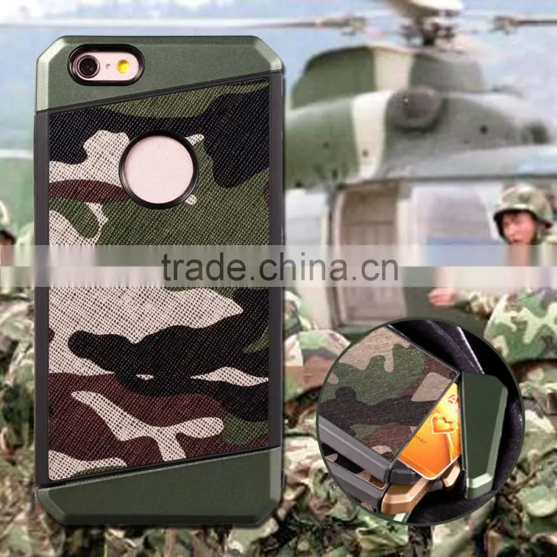 Shock proof for iphone case pocket card military