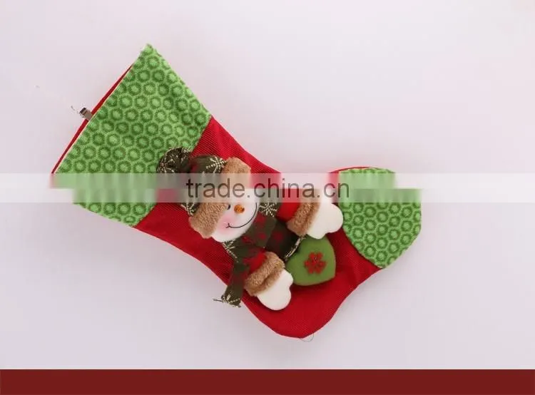 2016 Popular Style Chriatmas Stocking With Snowman Socks