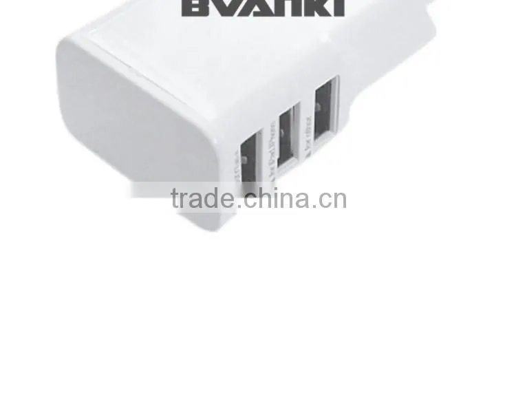 2016 new premium Travel universal multi port usb charger 3 port usb Wall Charger Adapter 5V 2A for Samsung for iPhone for HTC