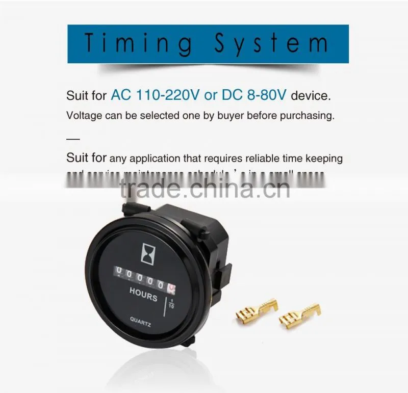 Mechanical Hour meter counter TIMER hourmeter for generator diesel gasoline petrol engine