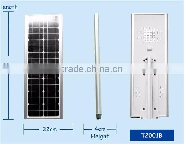 solar grid tie micro inverter pole 30w solar street light