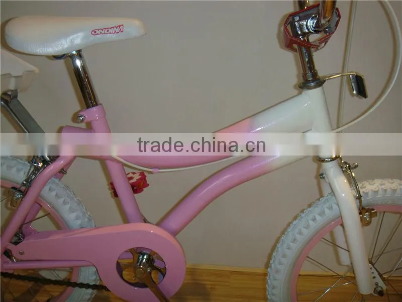 HH-K1640 16 inch pink oem kids balance bike with baby seat best price