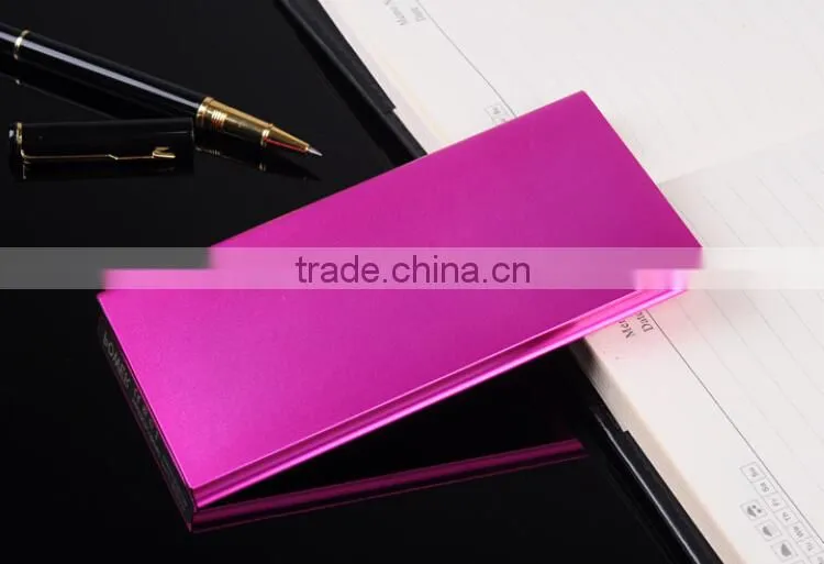 slim metal power bank with logo printing for promotion