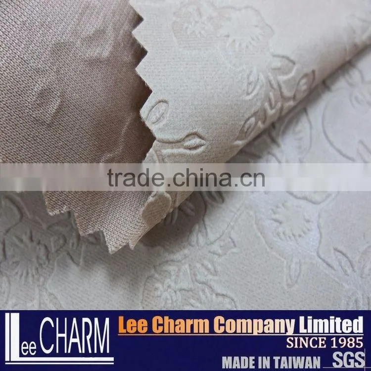 For Dresses 3d Flower Leather Like Fabric