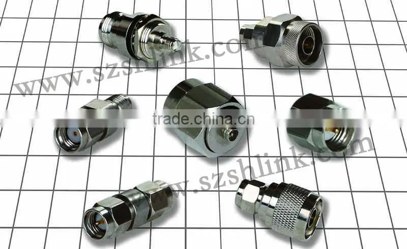Type SMA male Jack to IPEX Male Jack Straight RF Connector Adapter Brass