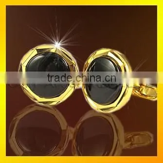 Fashion men accessory custom onyx engraved cufflinks sale