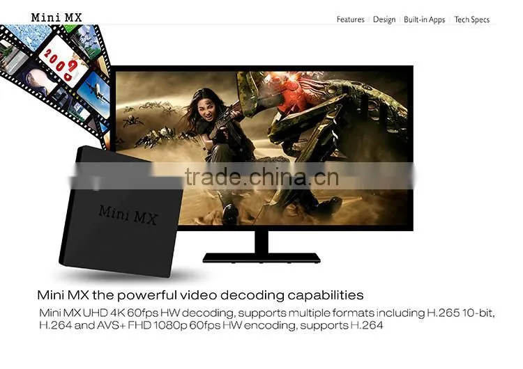 Mini MX S905 TV Box, Amlogic S905 Quad Core TV Box, Google Android 5.0 TV Box
