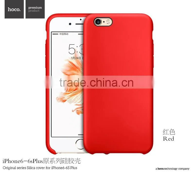 HOCO Original Series Soft Silicone Case for iPhone 6s Anti Shock TPU Full Rubber Back Cover for iPhone 6 4.7 MT-5747