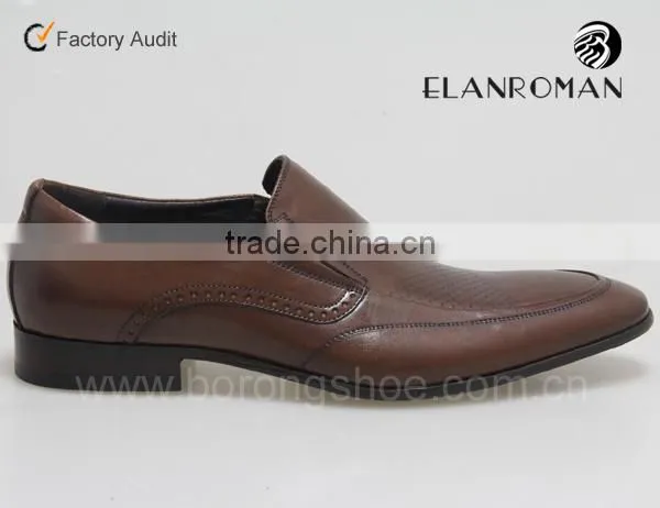 pointed toe leather men shoe